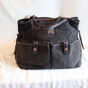 Grey Suede and Leather Dooney & Bourke Bag